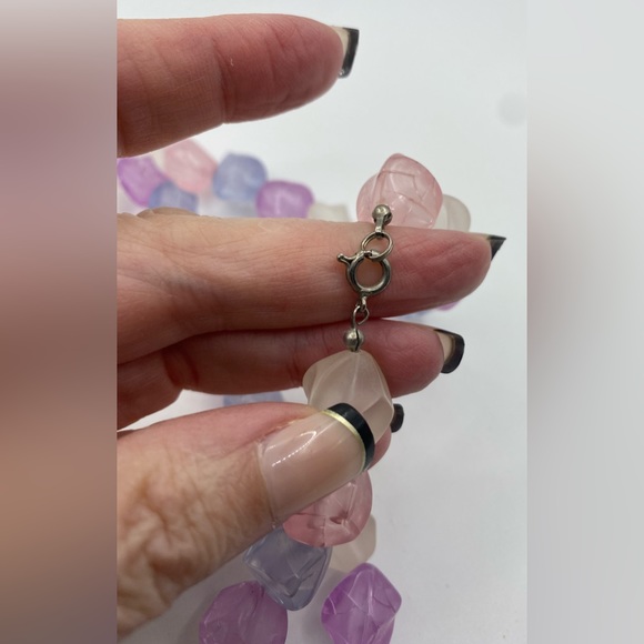 Large Beaded Necklace Beautiful Colors - Picture 6 of 7